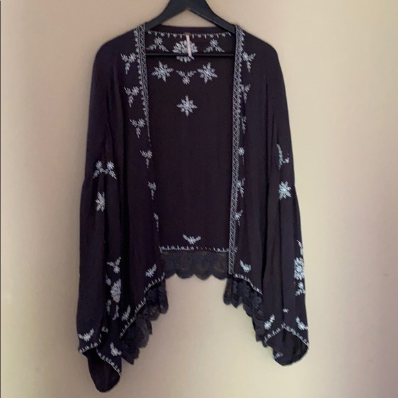 COPY - Free People Embroidered Kimono Jacket - Picture 9 of 9